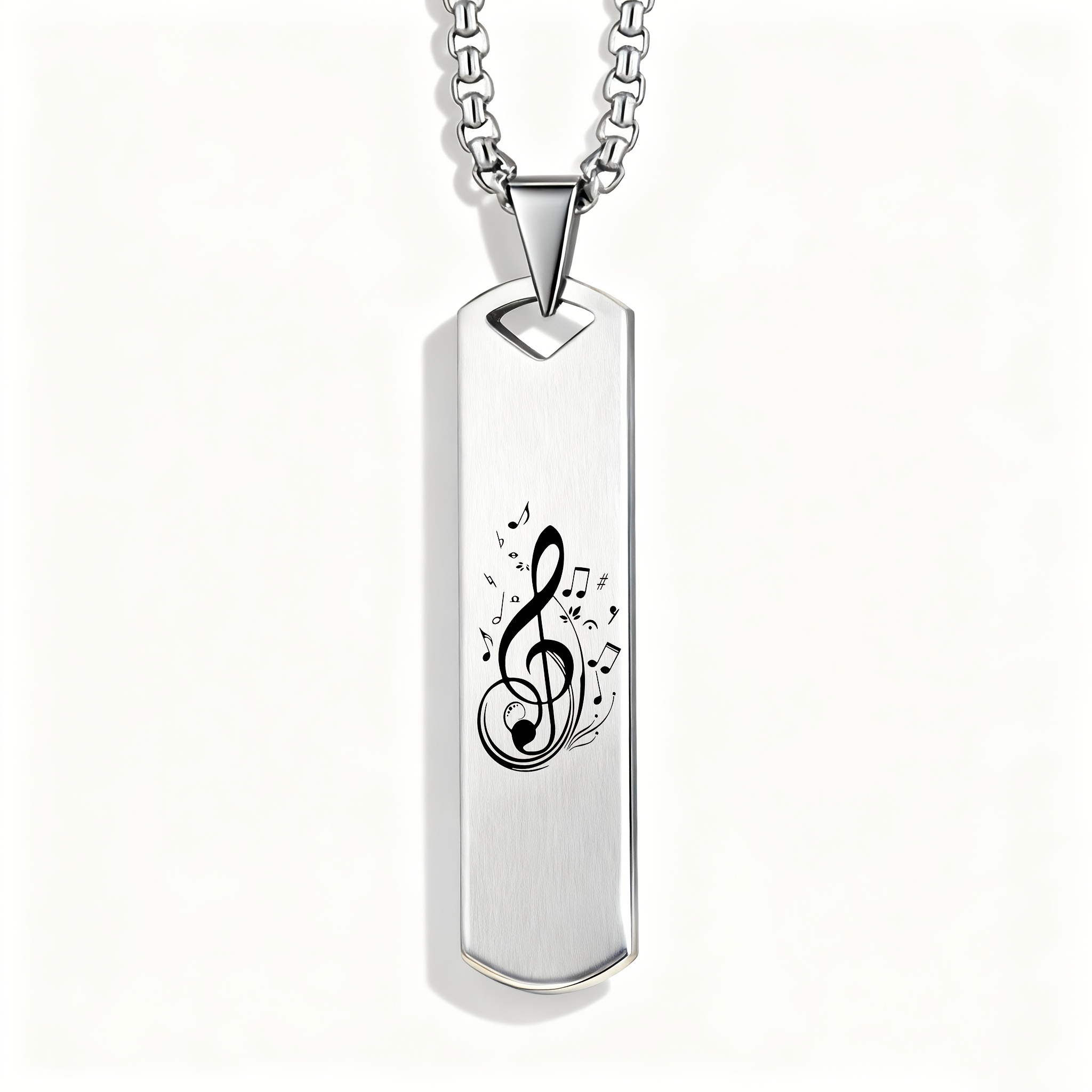 TEMU Collana con ciondolo a motivo "Nota " in stile , un regalo per gli , adatta per l'uso e come regalo di festa per gli