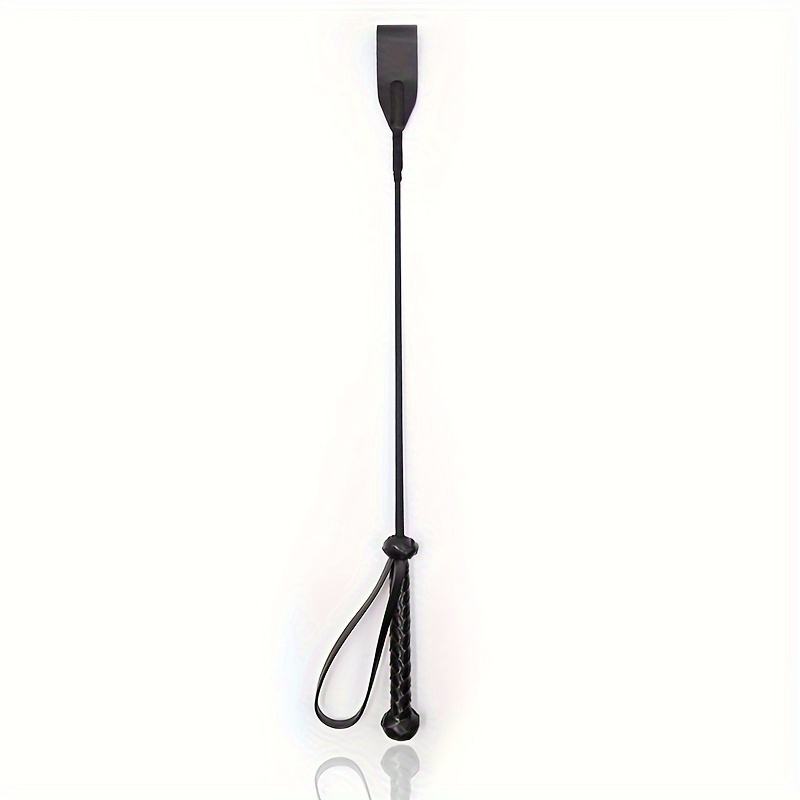 

Pu Leather Equestrian Riding Crop, Flexible Dressage Whip, Horse Training Aid With Non-slip Braided Handle And Wrist Loop