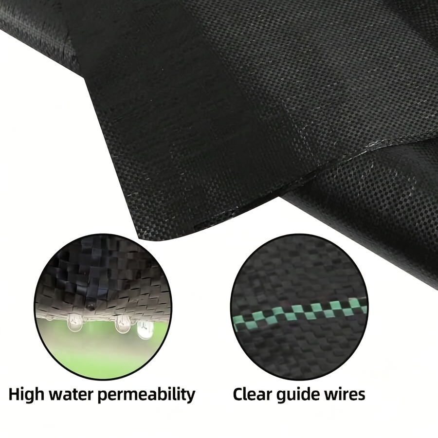 TEMU Tessuto per il controllo delle erbe infestanti, Copertura barriera contro le erbacce, 1 pz Tessuto da giardino in materiale PP per impieghi