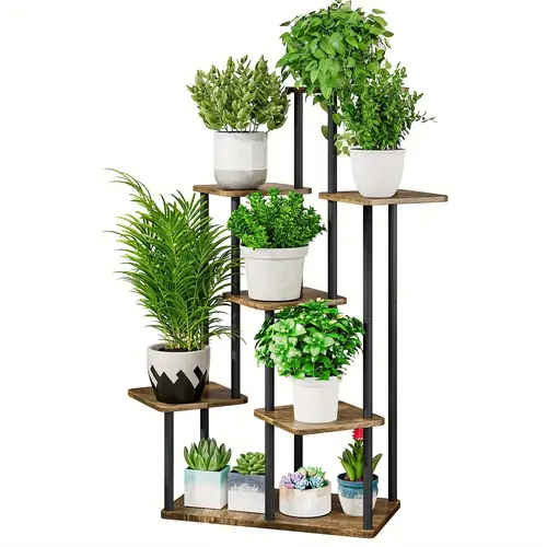 plant stand 7 tier indoor metal flower shelf for multiple plants corner tall flower holders for patio room balcony bedroom