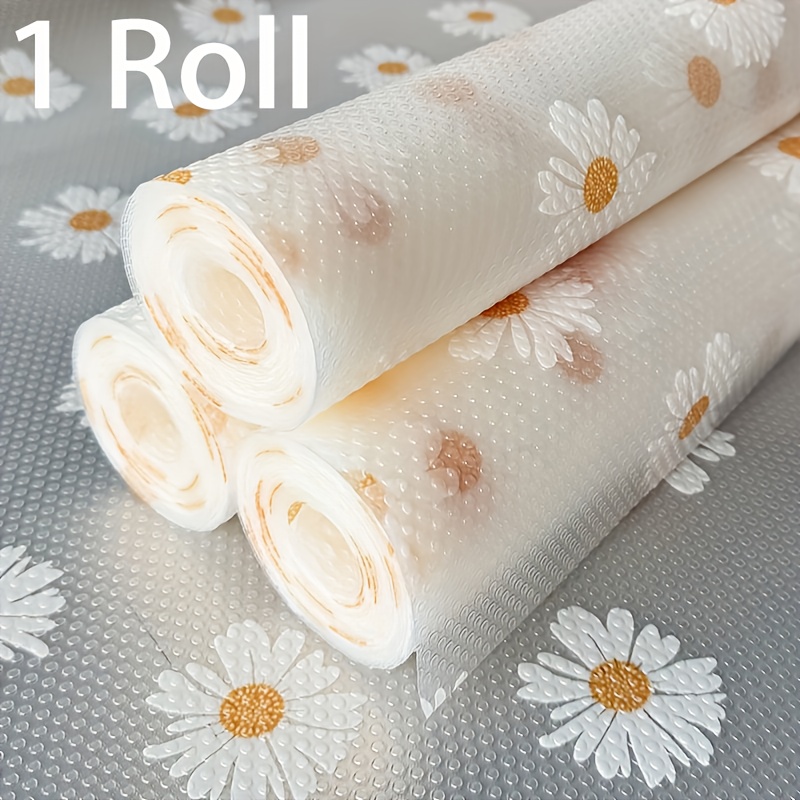 1 Rolle 118,11-Zoll hochwertige rutschfeste Matte * für Küchenschränke, moderne gemusterte EVA-Trennwände, zuschneidbar * für Kühlschrankschubladen, Arbeitsplatten, Schuhschränke, Lagerhallen,