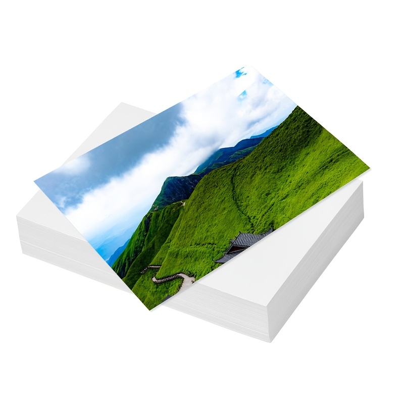 Image of 100pcs Premium Glossy Photo Paper, 180gsm, 3.5" X 5" - Vibrant Landscape Prints, Office & Home Printer Handbook, Picture Paper