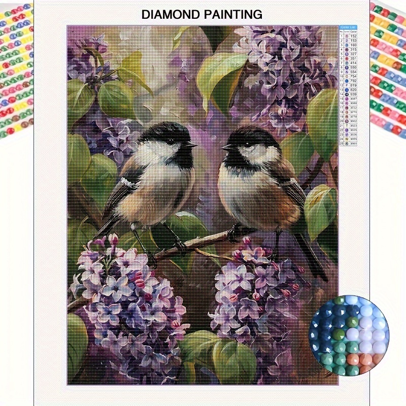 

Diy 5d Diamond Painting Kit For Adults - Charming Bird Design | Full Drill Round Rhinestone Art Set | Beginner-friendly Craft | Frameless Wall Decor For Living Room & Bedroom | 11.8x15.8 Inches