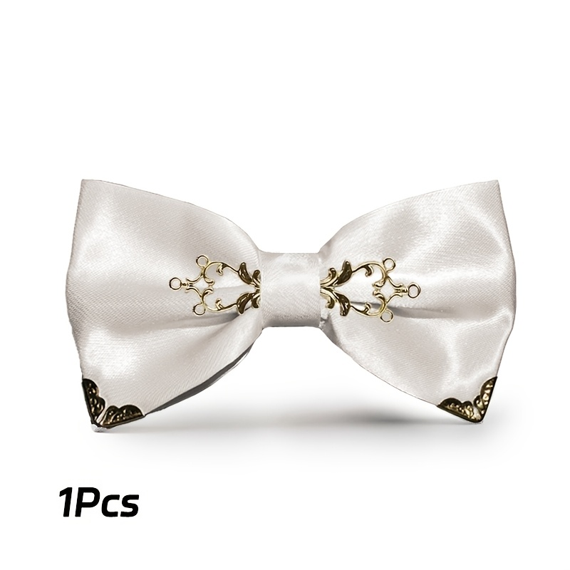 E-shop 1 Herren Fliege Metall Vorgebundene Fliege Bräutigam Hochzeit Party Must-Have