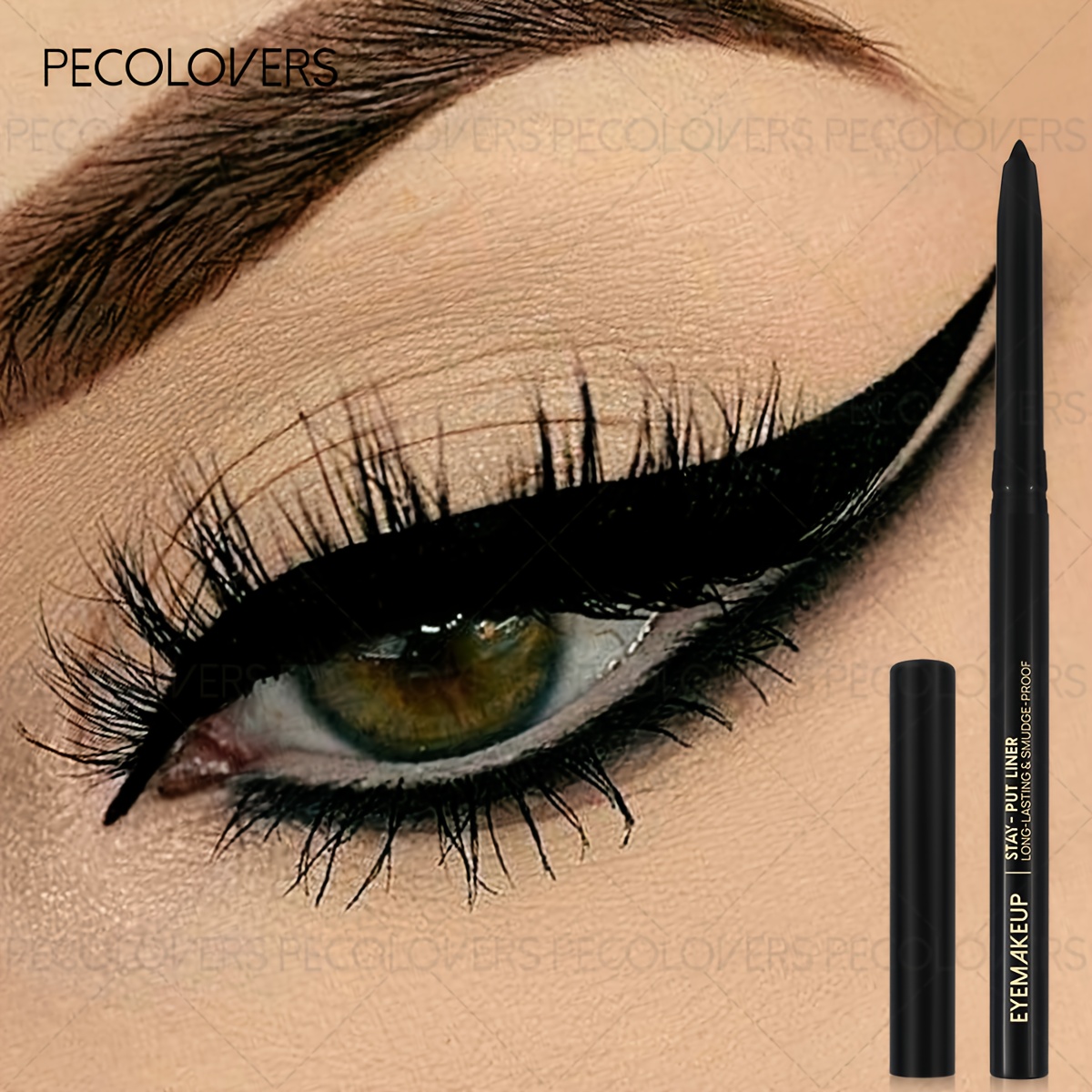 Waterproof Eyeliner Gel Pen No-smudge Eyeliner Long-lasting Blue Soft Easy Wearing Eyeliner Pen
