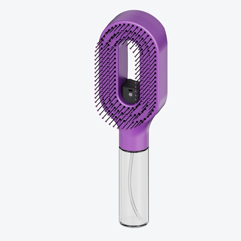 TEMU Hair Manual Spray Comb, Manually Press The Spray Comb, To Connect Electricity, Equipped With Water Or Essential Oil Comb, Portable Hair Brush,