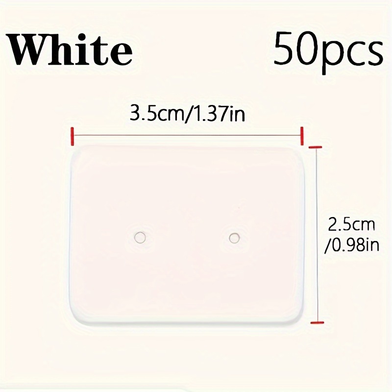 TEMU 50 stuks 2.5X3.5Cm/0.98X1.38Inch Oorbel Kaarten Verpakking Oorknopjes Display Kaart Karton Papier Prijskaartje voor Sieraden