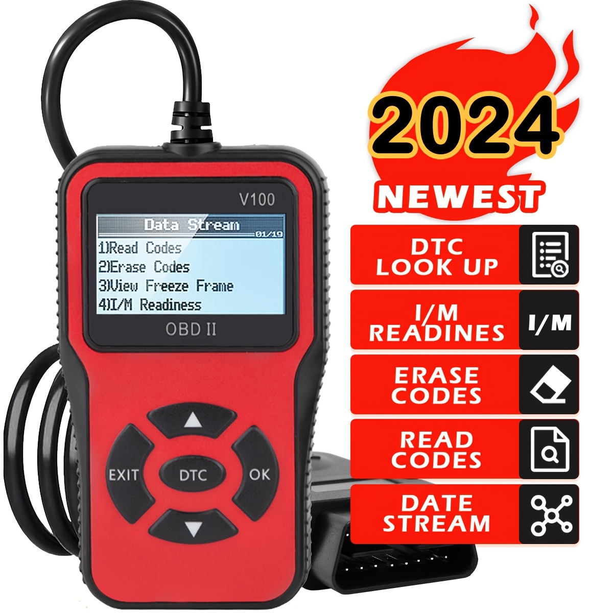 

Obd2 - Engine Fault Reader & Tool , No Battery