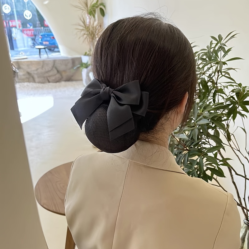 Mecool Haarnetz Mit Schleife – Elegante Haarspange Für Damen, Perfekt Für Beruf & Alltag