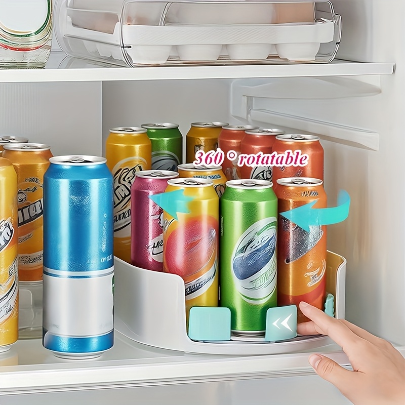 space saving 360 rotating refrigerator shelf rectangular detachable storage tray space saving spice bottle organizer for home kitchen cabinet pantry countertop and fridge with multiple compartments design transparent plastic structure fridge replacement storage box fridge organizer kit fridge organization set 0