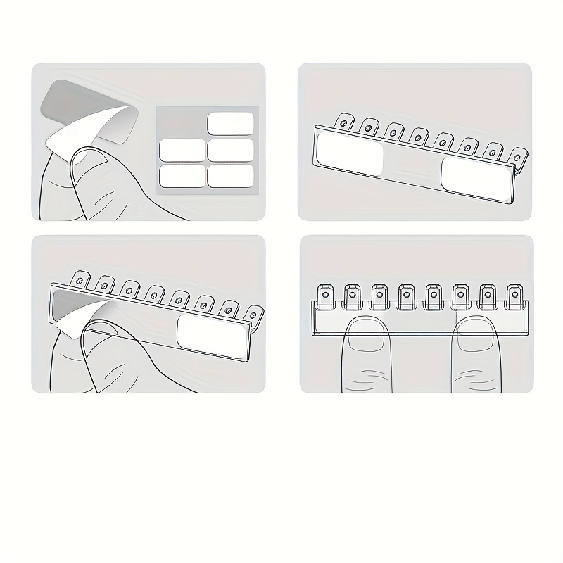 9pcs Wall-Mounted Storage Rack for Jewelry Organization