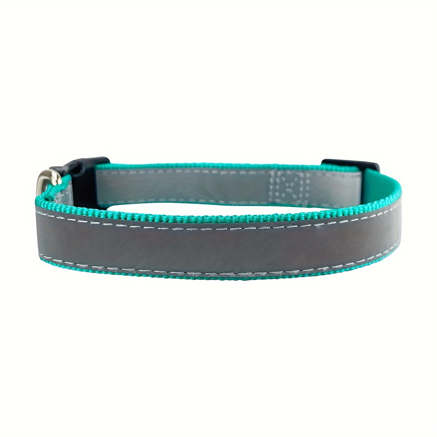 TEMU Custom Reflective Dog Collar With Name And Phone Number Embroidery - Comfortable And Breathable