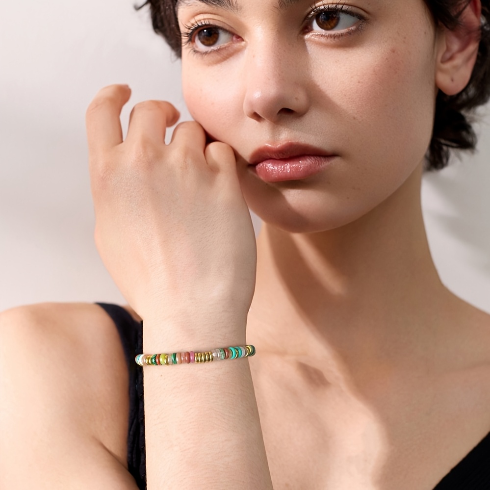 Boho Style Stone Bracelet Colorful Accessory for Women
