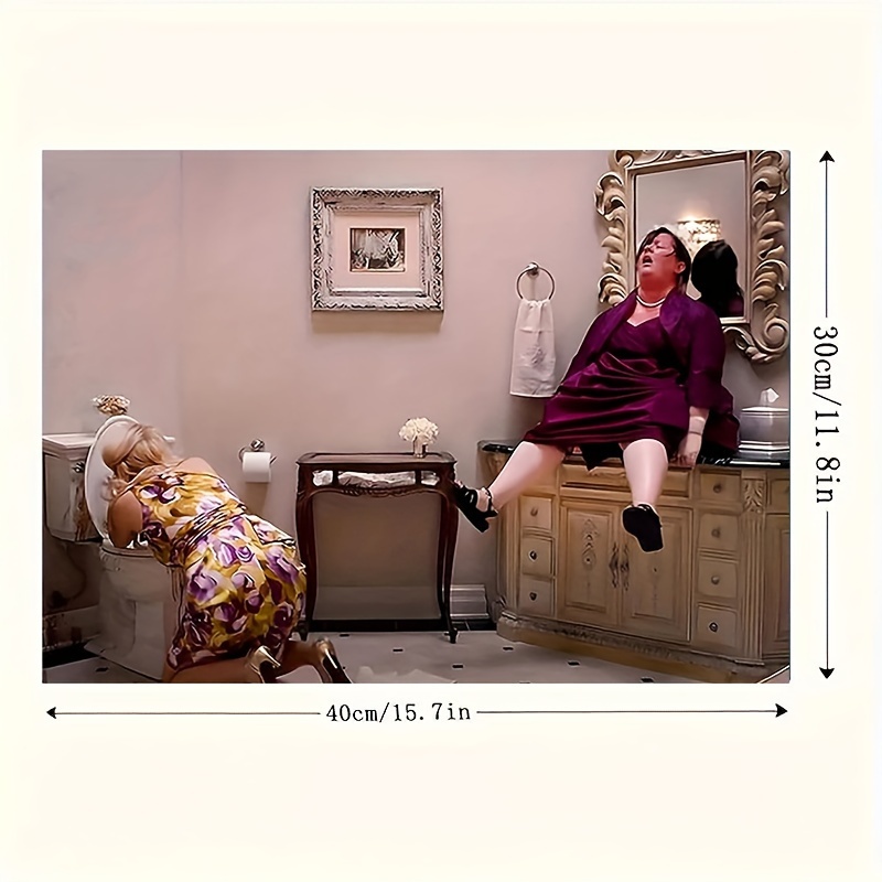 funny bathroom movie scenes sold on Temu Canada