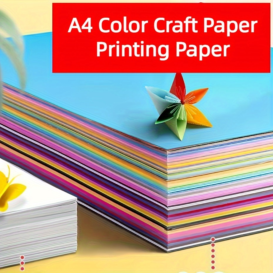 

Value Pack 100pcs 20 Colors Colored Paper A4 Printer Paper Copy Paper Stationery Paper Multipurpose Colored Printing Paper Origami Paper For Diy Art Craft 8.3in X 11.7in