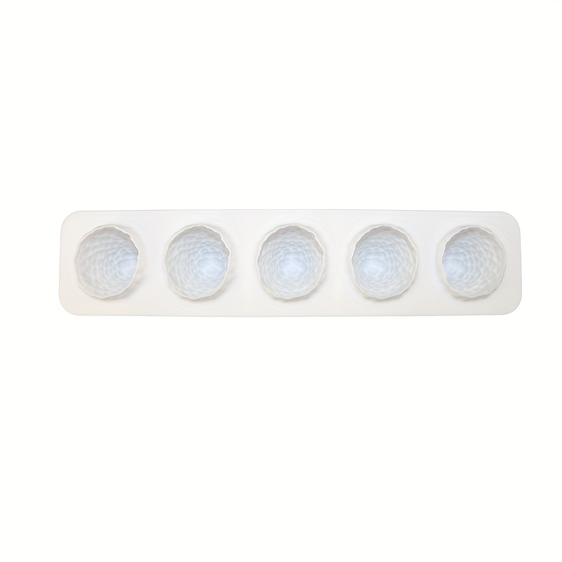 TEMU Molde de silicona grande de fresa - Molde de arcilla de yeso para velas de jabón de grado alimenticio, adecuado para hornear, artesanía,