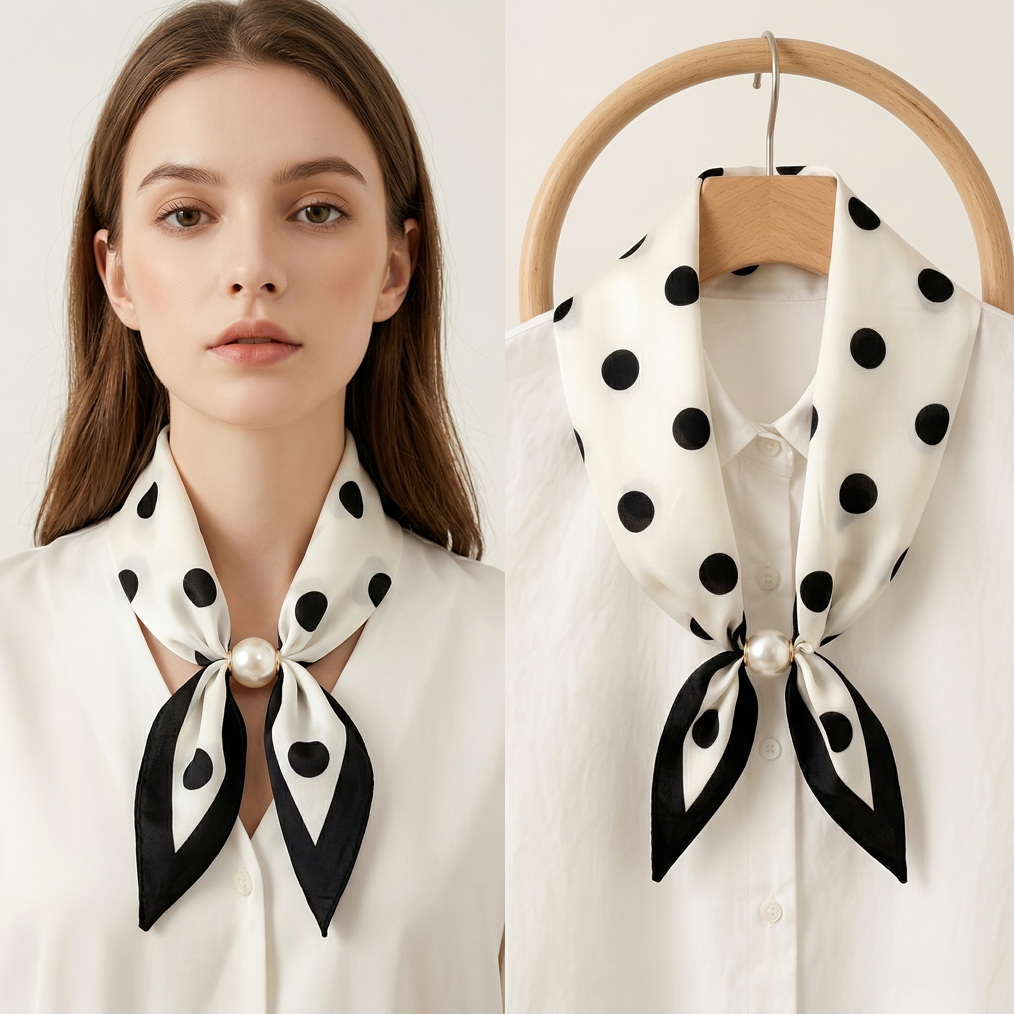 spring and summer new ladies elegant magnetic   scarf fashion   printed scarf casual   scarf suitable for leisure out home office use