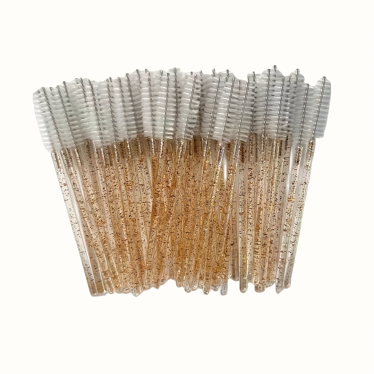 Disposable Crystal Eyelash Brush | Microbrush Eyebrow Comb Mascara Wands Applicators For Lash Extension, Acrylic Rod And Nylon Bristle, Makeup Tools