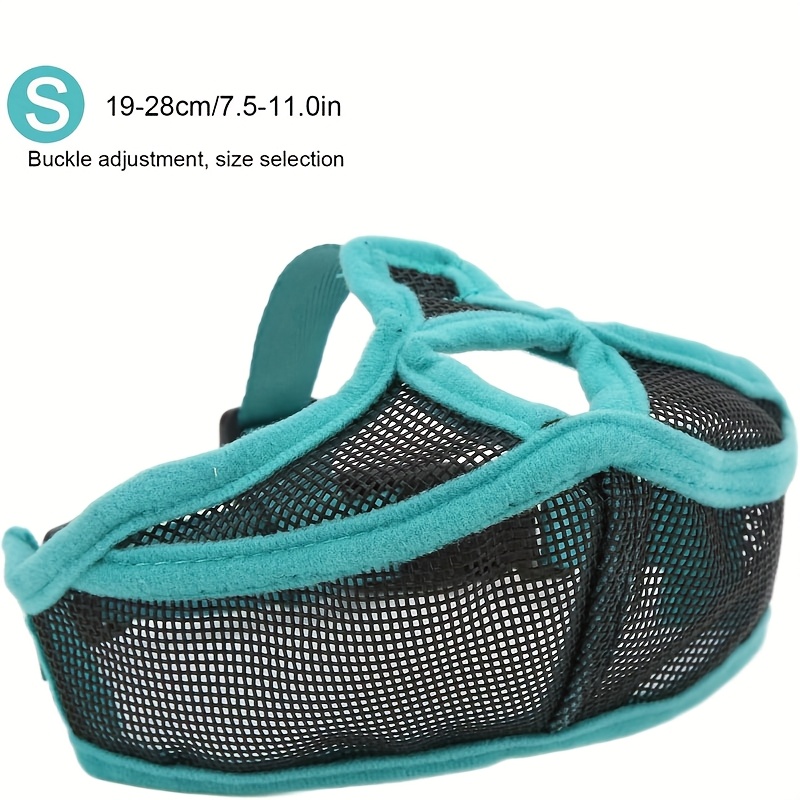 Soft Mesh Dog Muzzle for Small, Medium & Large Dogs - Breathable Bite Guard for Chewing, Grooming & Training - Adjustable Fit for Chihuahua, Poodle, Husky, Labrador Retriever - Durable Polyester Material