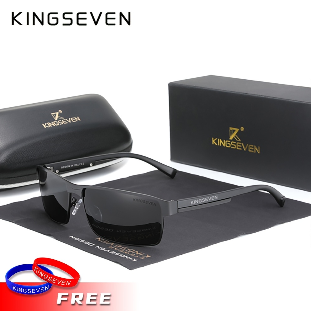 Image of Kingseven Designer Improves Fashionable Color-changing Polarized Glasses, Suitable For Men And Women, Versatile For Sports And Driving, For Holiday Gifts