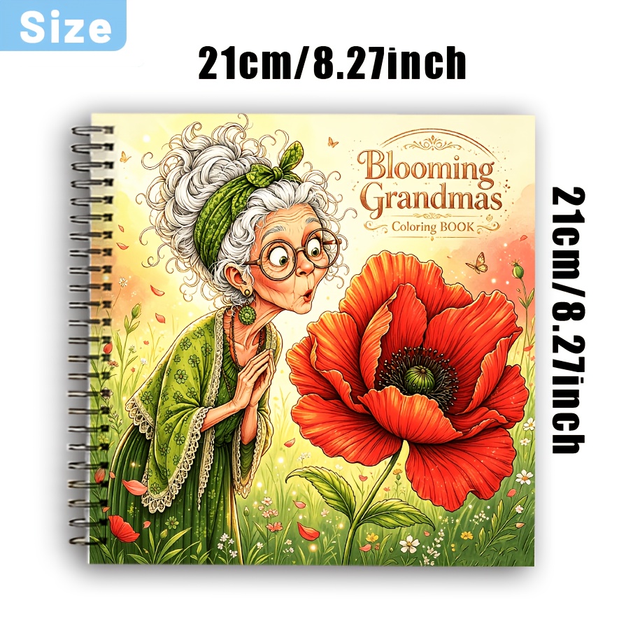 TEMU Who Says Getting Older Be Magical? The Magical Flower Fairy Grandma Coloring Book Features A Of Elegant Fairy Grandma Designs. Relaxing Doodles