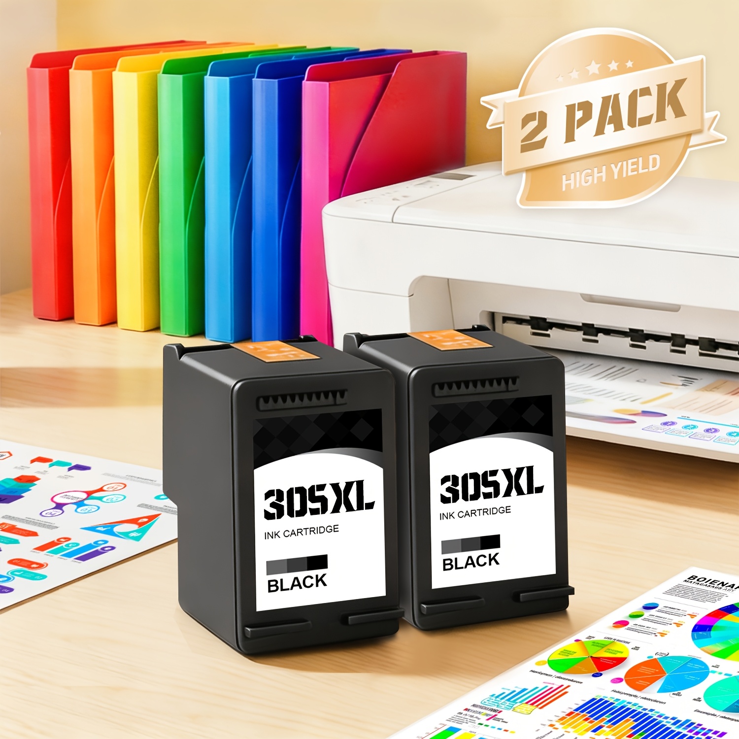 305xl Cartridges Compatible With For 305 Printer Cartridges With Chip 305 Replacement For 2820e 2810e 2800e 4220e 4200 2710 2700 6000 6032e 6020 6030 6400 6400