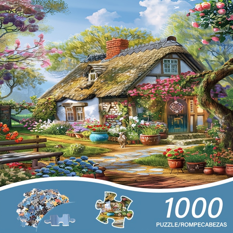 

Rustic Cottage Scenery 1000pcs For Adults - Wall Art Decor, Diy Craft Enthusiast's Dream, Home, Living Room, Office - Ideal Gift For Halloween, Christmas, New Year, Easter