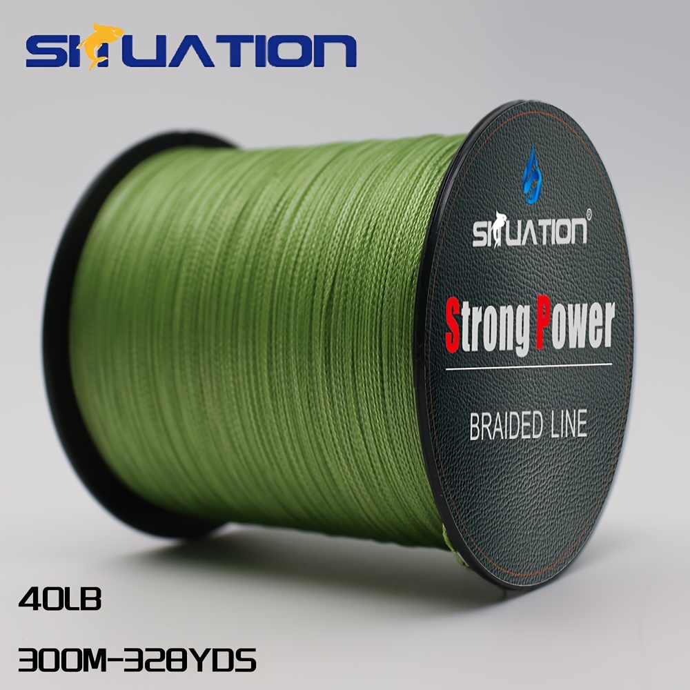 Image of 500m-546yds 300m-328yds Super Strong Fishing Line, 4-strand Multifilament Pe Braided Line, 12lb 25lb 40lb 80lb100lb For Smooth Long Casting
