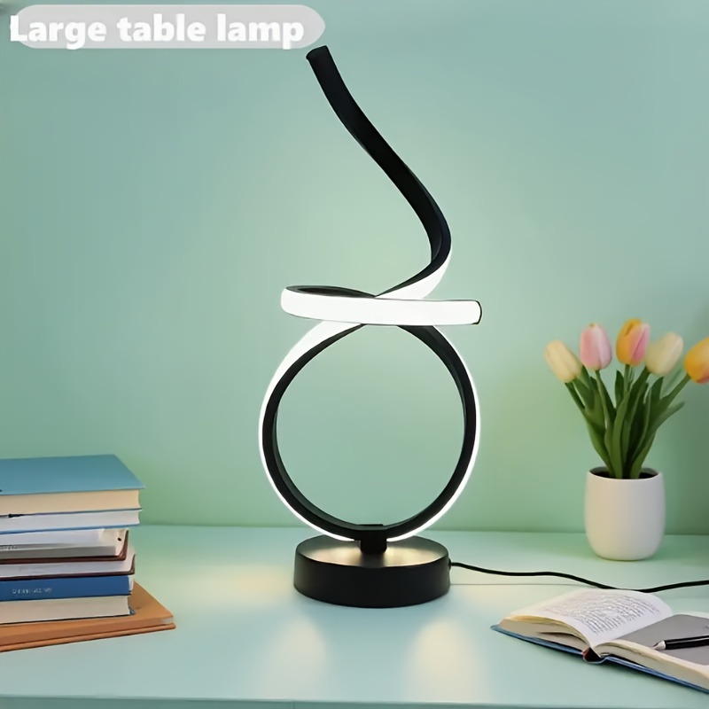 USB Plug-in Multi-Room Creative Floating Ribbon, Modern Light Luxury Table Lamp/Desk Lamp, Suitable for Living Room and Bedroom Decoration, Three-Color Dimmable LED Night Light