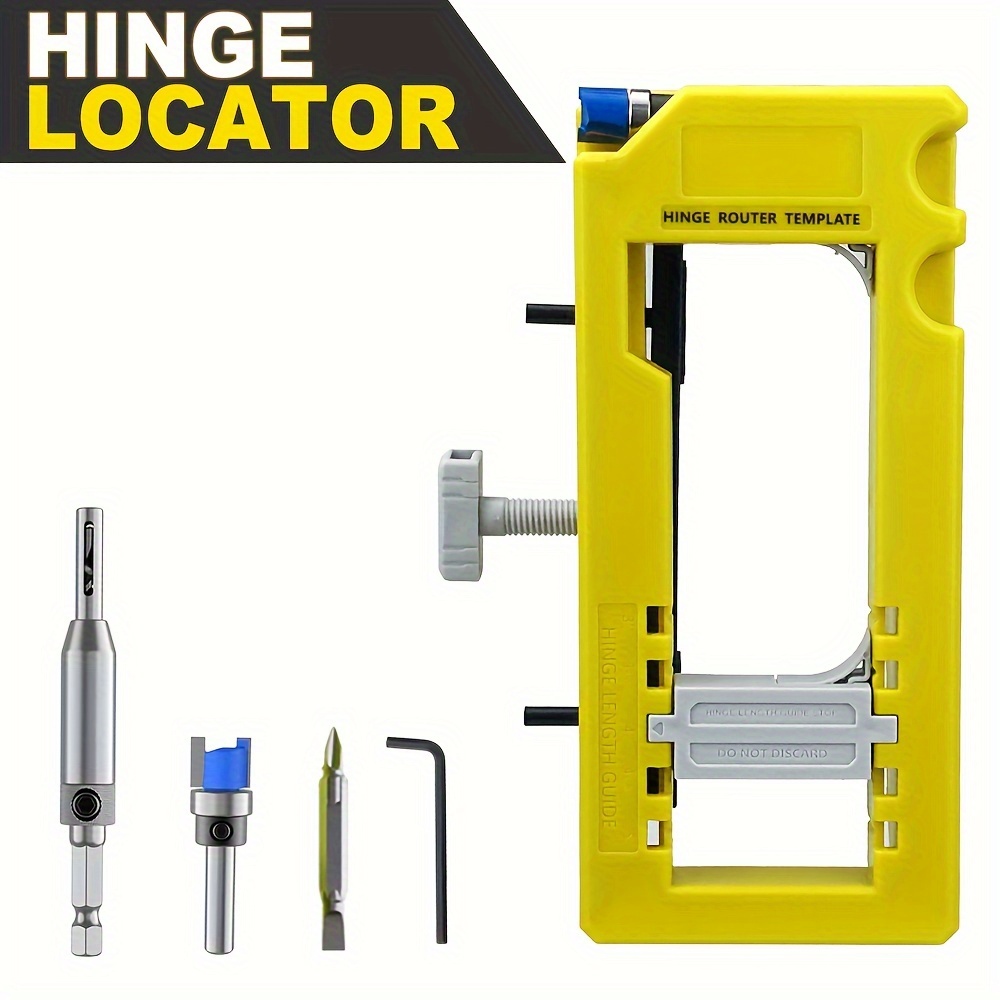 Template Holder for Mortising, Door Hinge Mounting Kit
