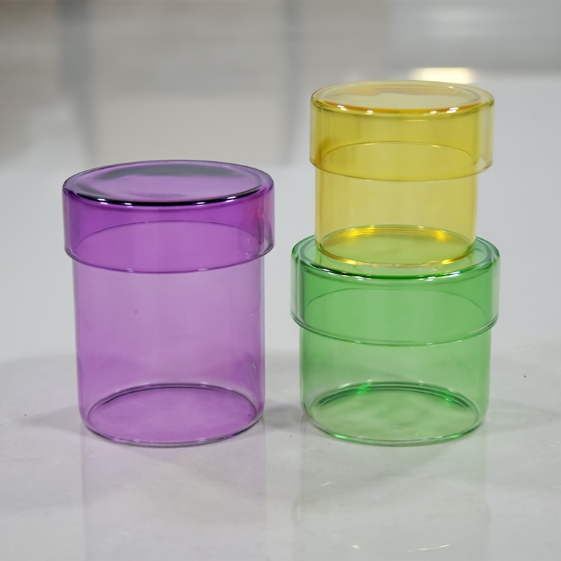4 Mini-Gläser Mit Deckel – Herbstliche Deko, 8x5 Cm, Vielseitig Für Küche, Tisch & Basteln