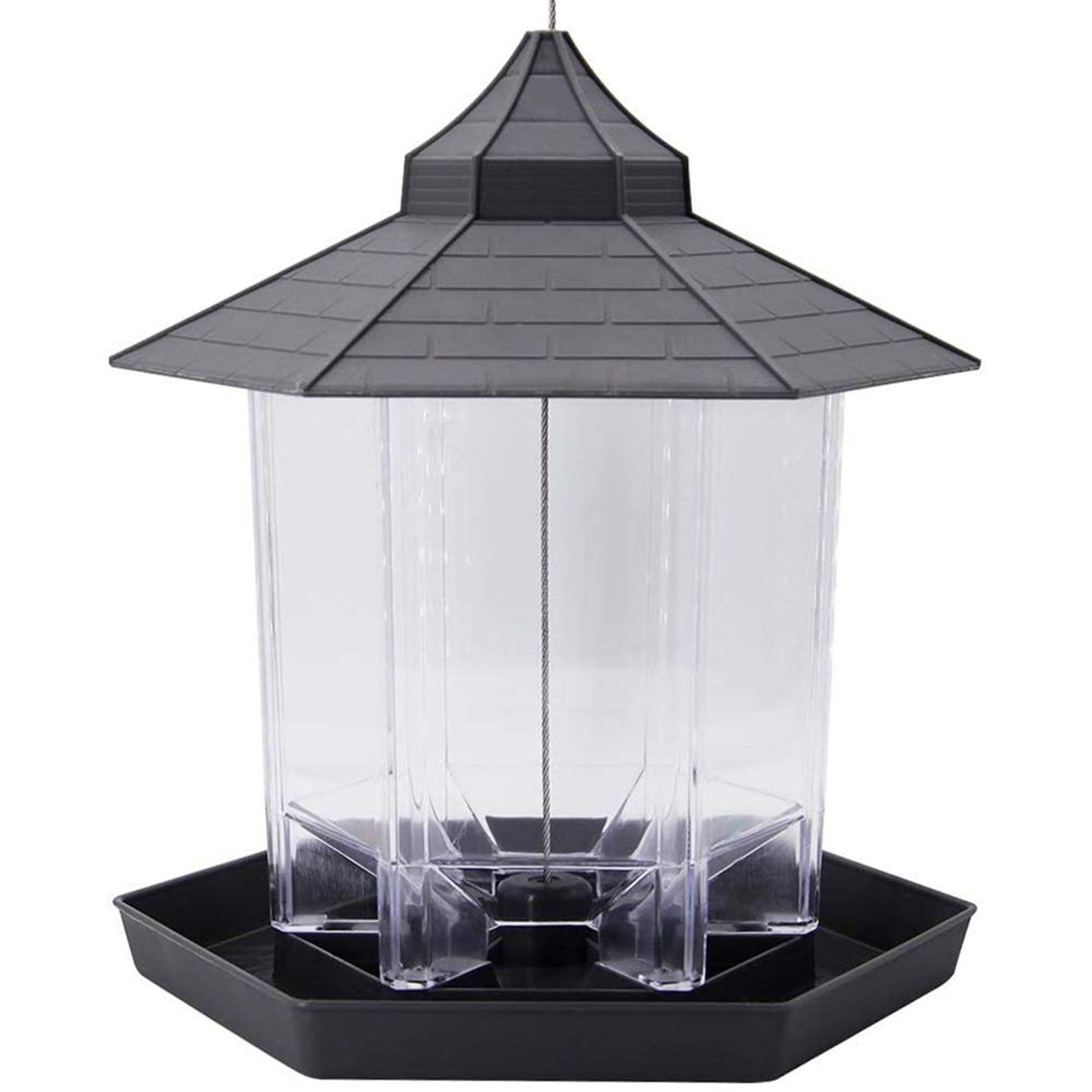 TEMU 1pc Waterproof Pp Bird Feeder For , Hanging Seed Dispenser For Garden Paddock, Outdoor Bird Feeding Station, Pet Supplies Tableware For Bird