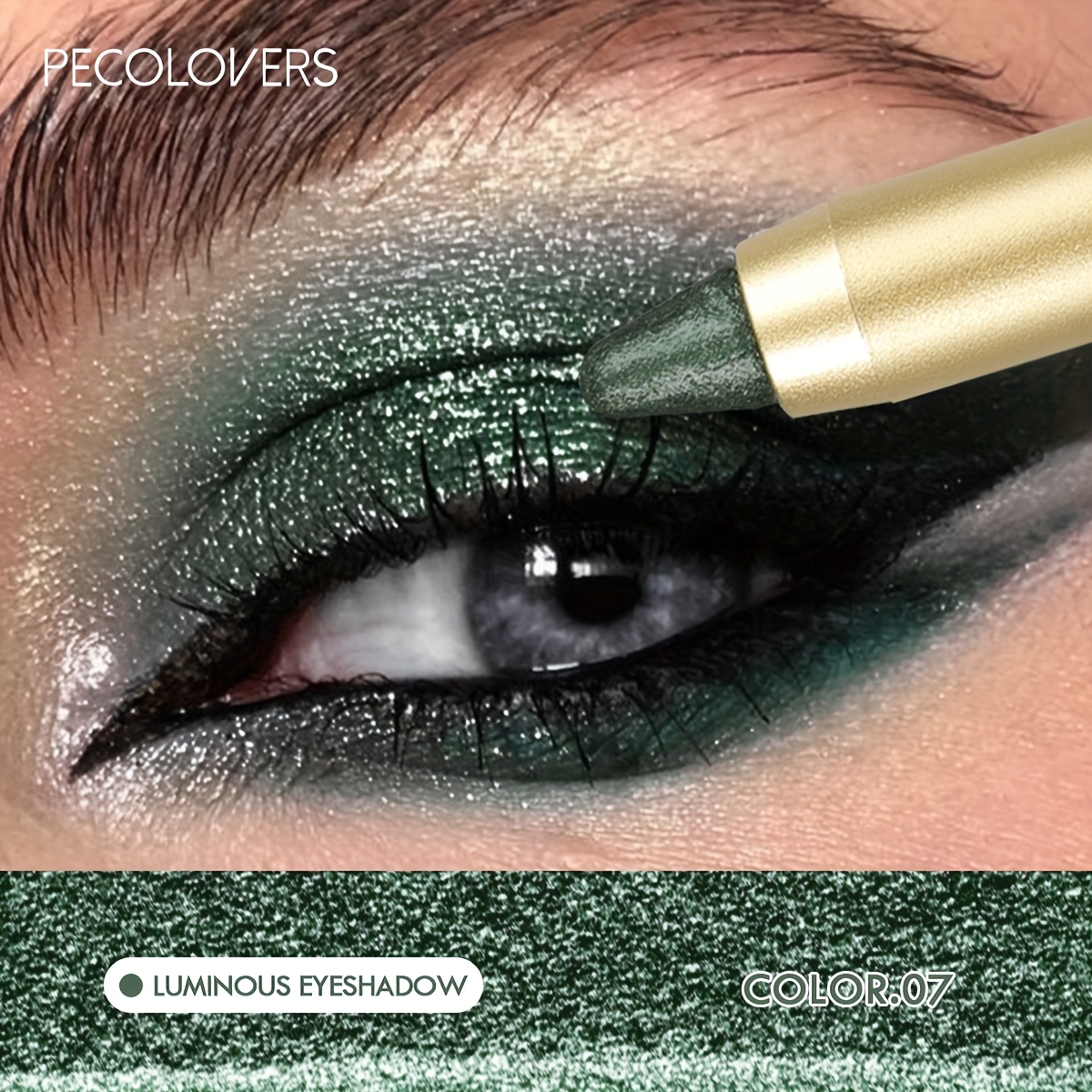 1pc Dual-ended Glitter Eyeshadow Stick - Delicate Shimmering Pearlescent, Long-lasting Sparkle, Attention-grabbing Cosmetic, A Must-have For Everyday Makeup Styles
