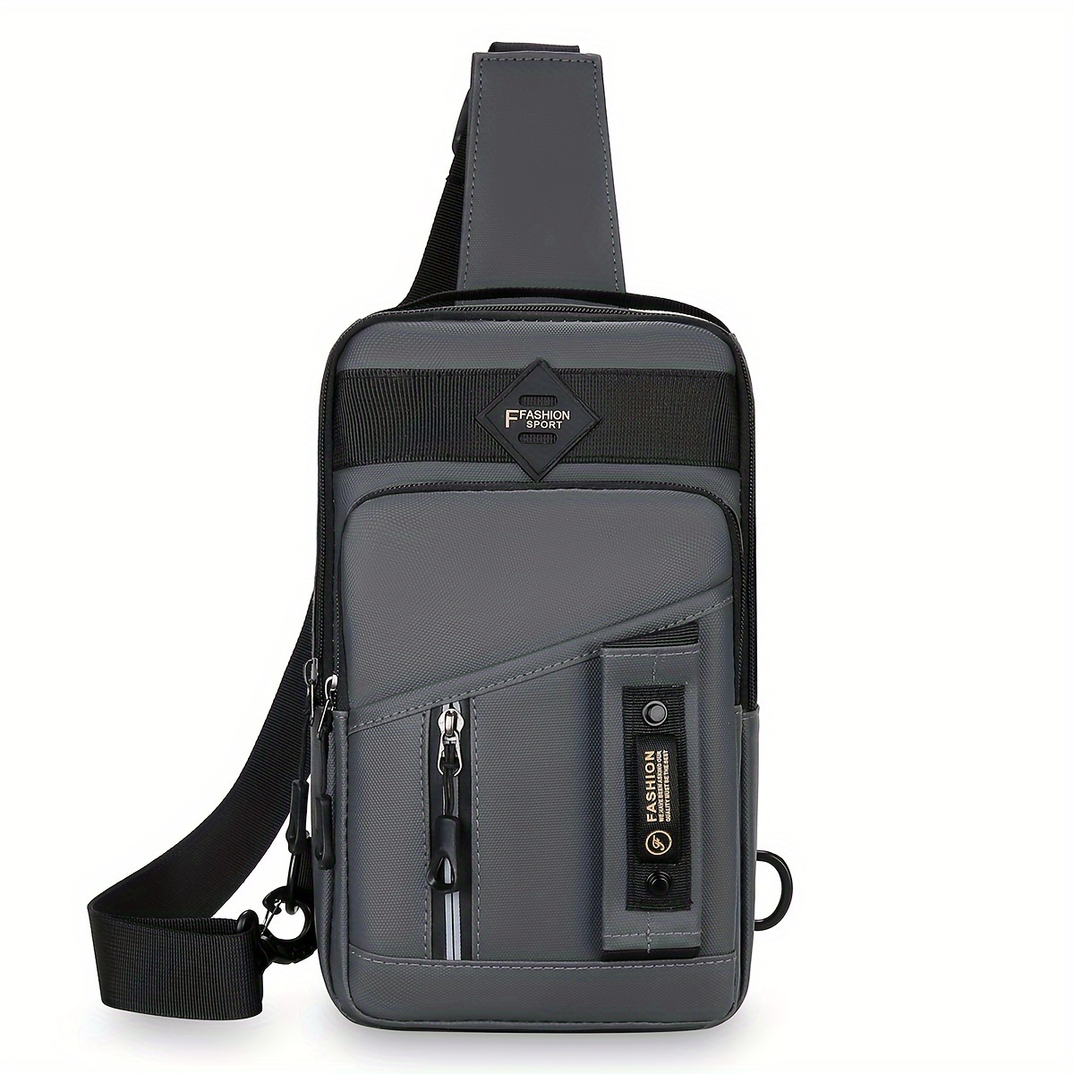 Image of 2024 New Large Capacity Men' Multilayer Storage Crossbody Bag Trendy Fashion Chest Bag Men's Handbag Shoulder