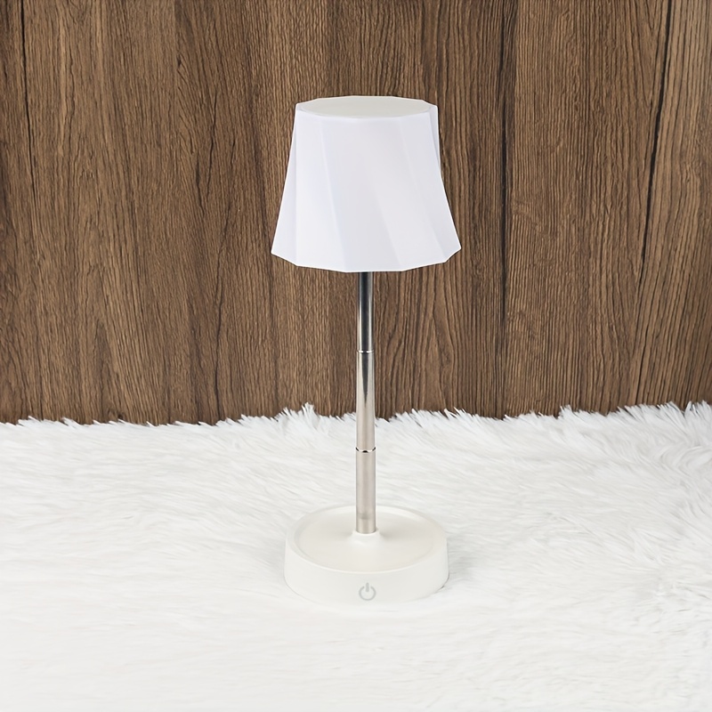 Image of 1pc Portable Led Dimmable Desk Lamp, Rechargeable Touch-sensitive Night Light, Adjustable Desk Lamp, Bedside Lamp, Mood Lighting For Romantic Dinners, Dining Rooms And Bedrooms