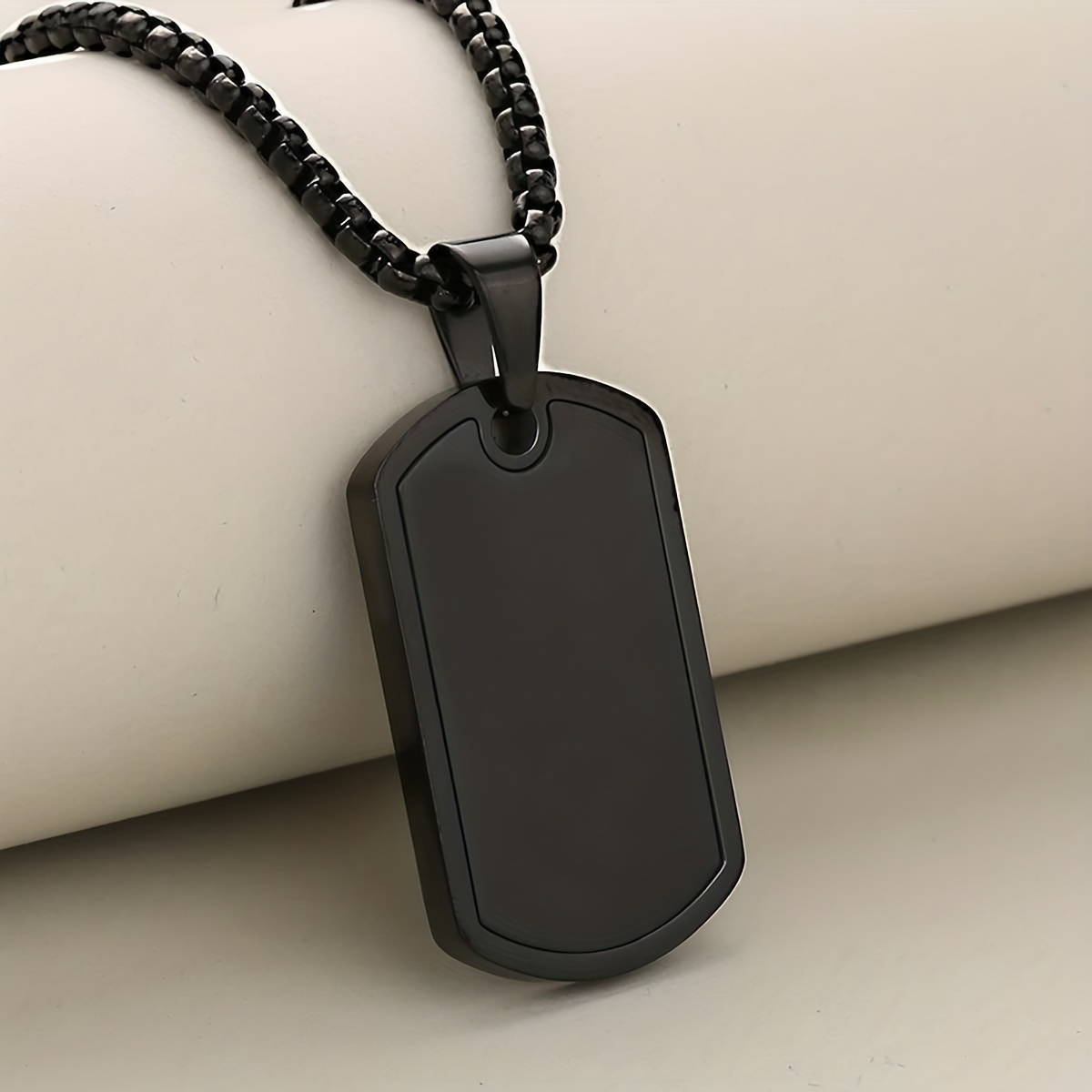 TEMU Collier en Acier Inoxydable Unisexe, Cadeau Attrayant pour Hommes et Femmes, Bijou Transfrontalier