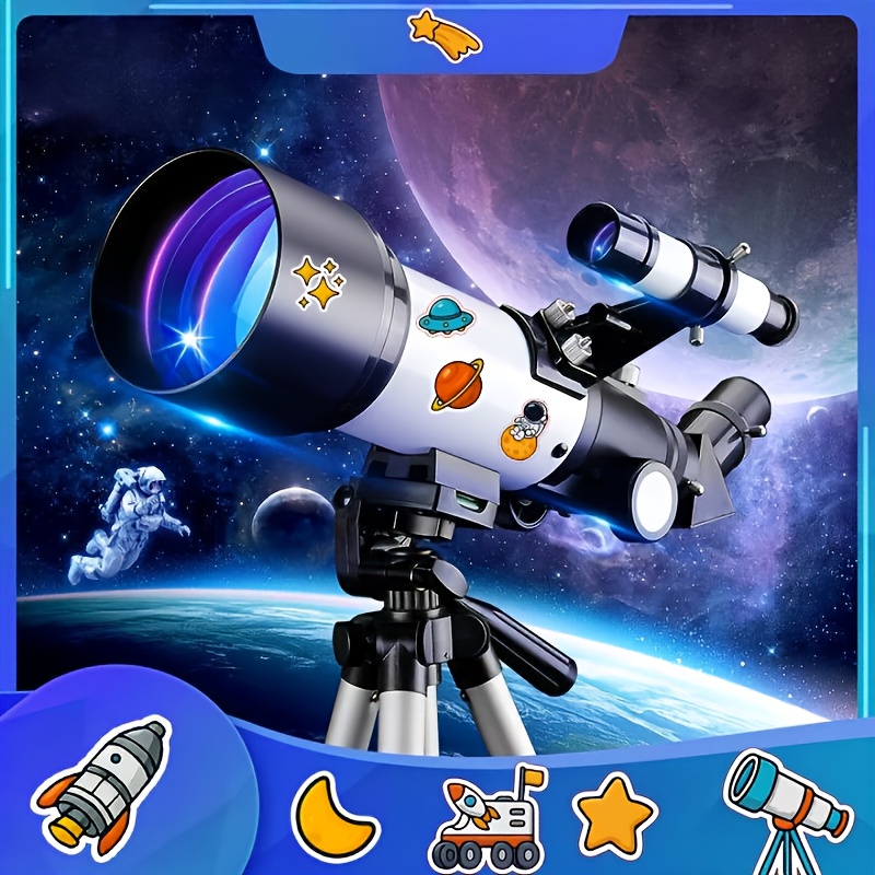 Image of Dianfan Telescope-70mm Aperture Refractor Telescope Adults For And Beginners With 15x-150x Magnification, With Az Mount And Stickers