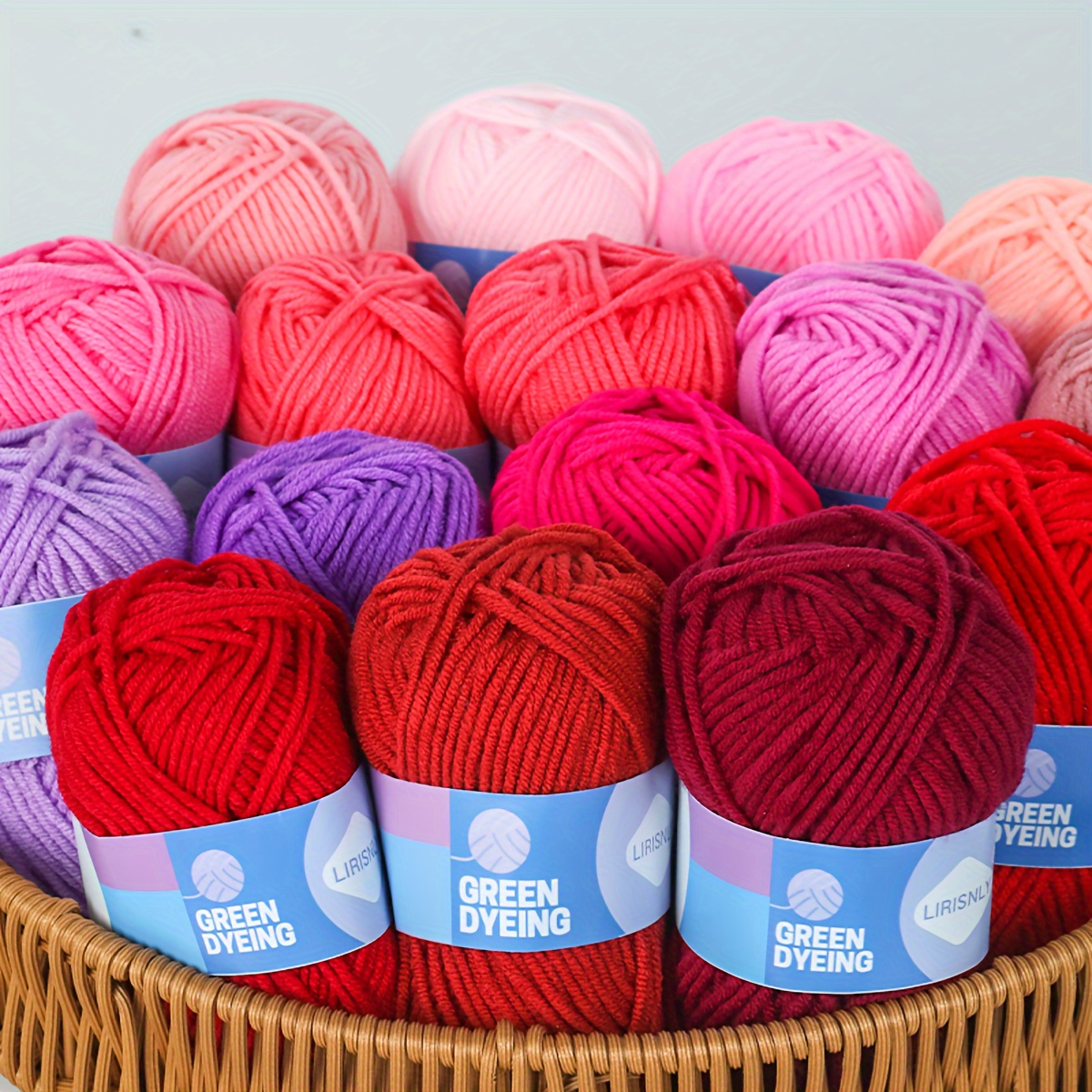 

16 Couleurs de Fil de Nylon 100% Sélectionné avec Soins, Tissé à la Main 25g*16 Paquets, pour Tissage à la Main de Divers Artisanats