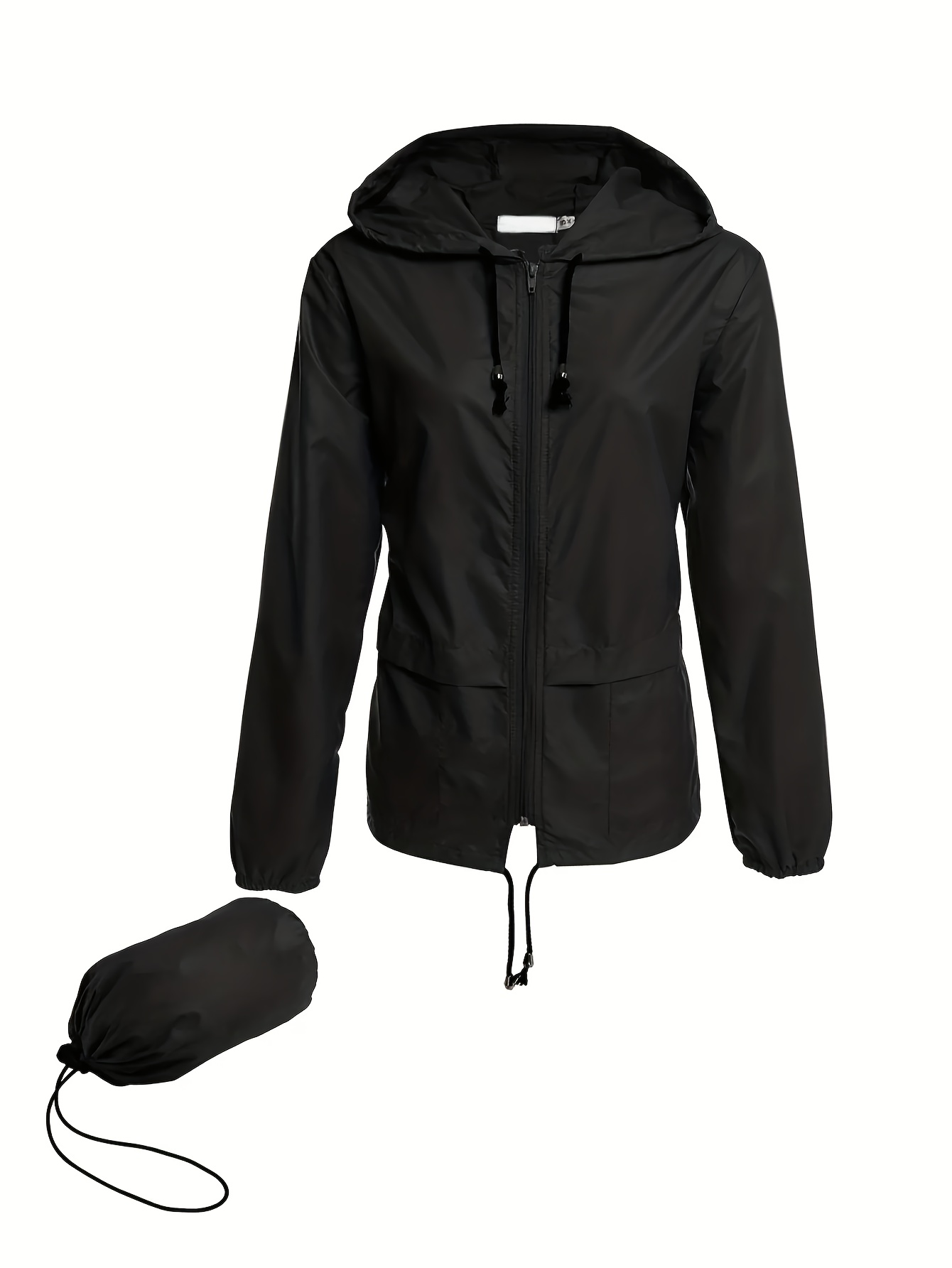 women's lightweight high quality hooded raincoat packable Temu