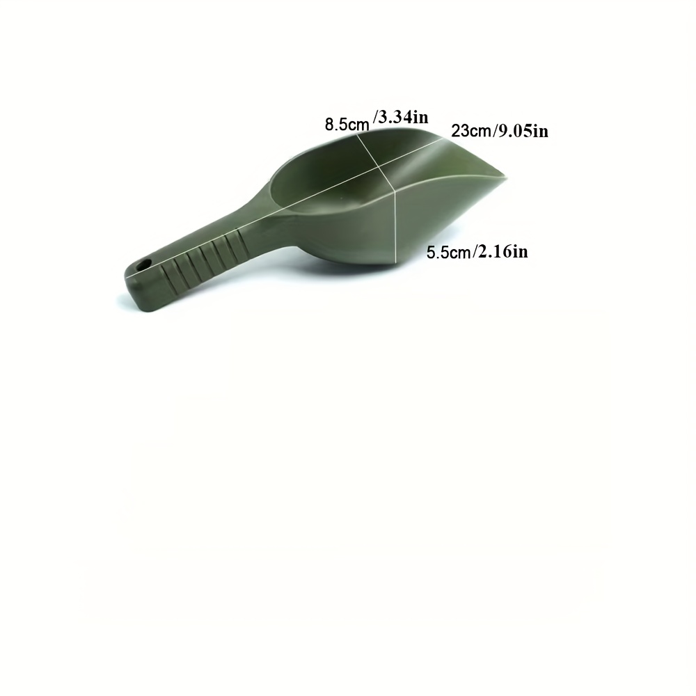 Image of 1 Piece Of Plastic Fishing Spoons, A Versatile Bait Scoop For Carp Fishing, A Portable Food Shovel , Designed For Bait Throwing And Tackle Organization.