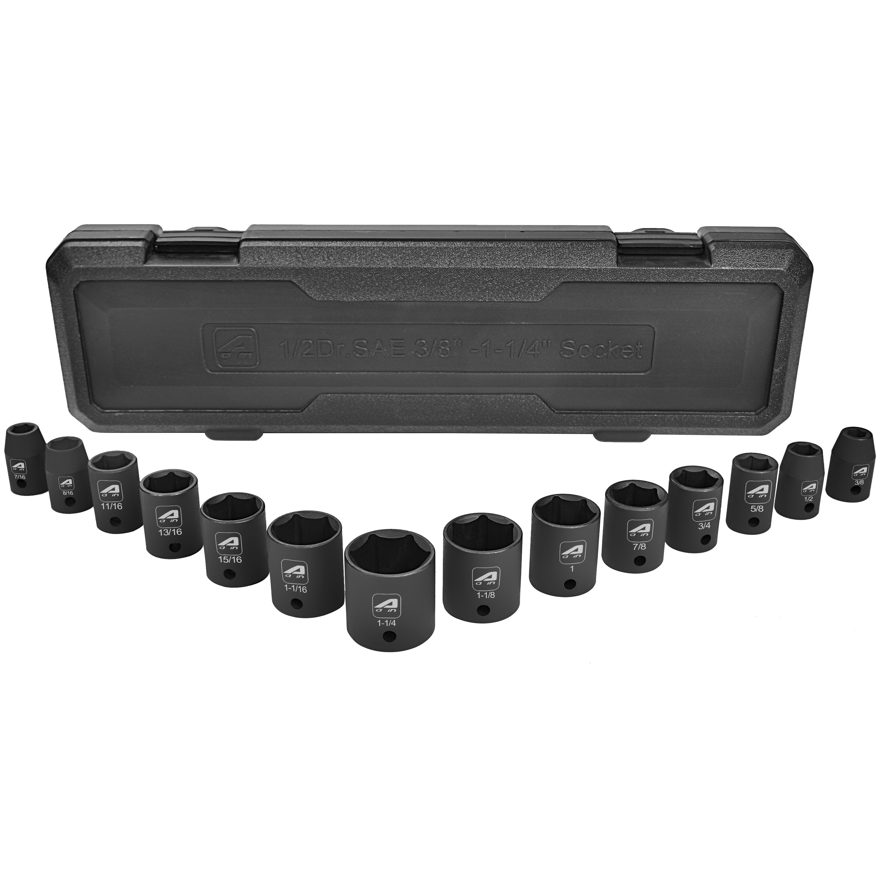 

Aain 1/2" Drive Sae Shallow Impact Socket Set