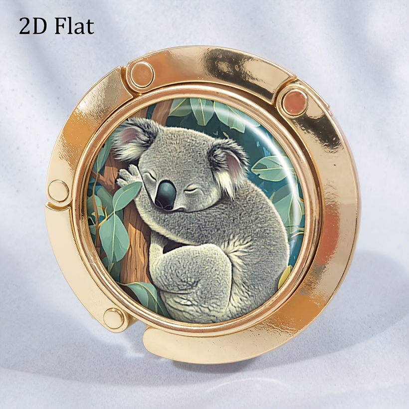 Cute Koala-Shaped Foldable Purse Hanger Hook