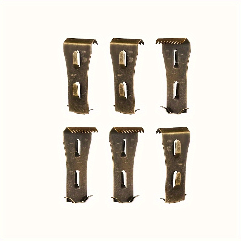 Image of Set Of 6 Brick Hook Clips Designed For Outdoor Use, Ideal For Wall Decorations, Halloween Decor, Garlands, And Pictures