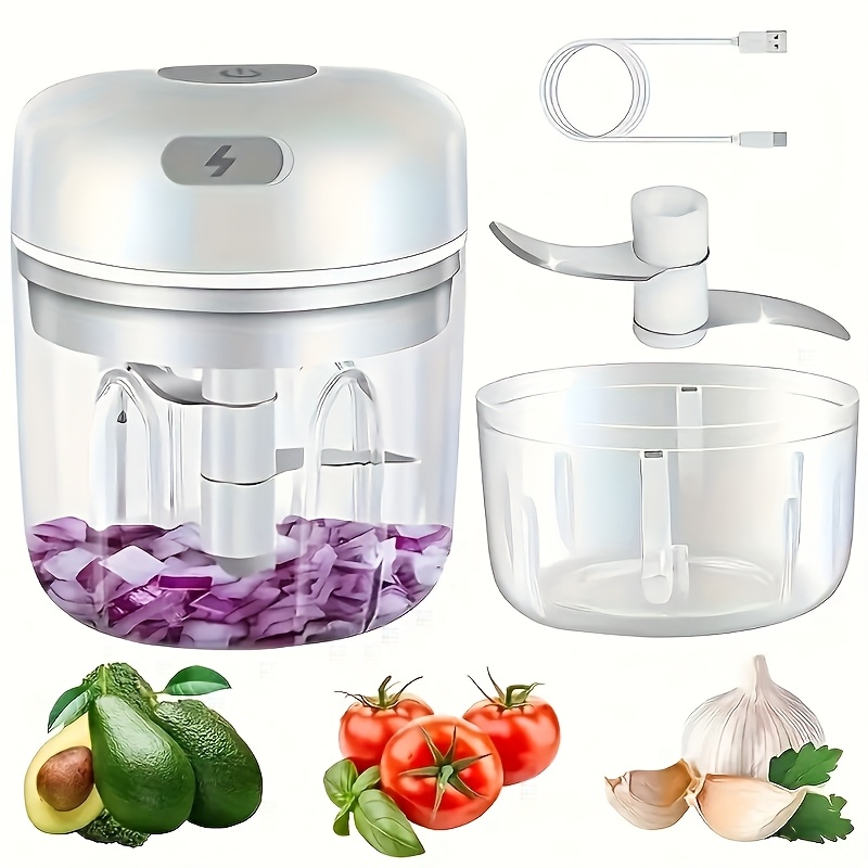 1pc 8 45 ounce capacity usb charging cooking machine kitchen garlic puree machine small automatic cooking machine multi   tool multiple colors kitchen supplies Product details 1