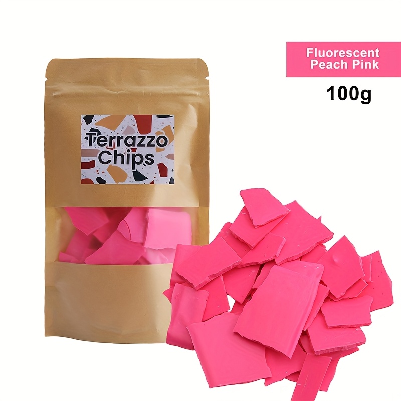TEMU 100g/3.53oz Terrazzo Chips, Fluorescent & Classic Terrazzo Chips For Crafts-no Color Bleed, Ordinary Gypsum-based Chips That During Polishing,