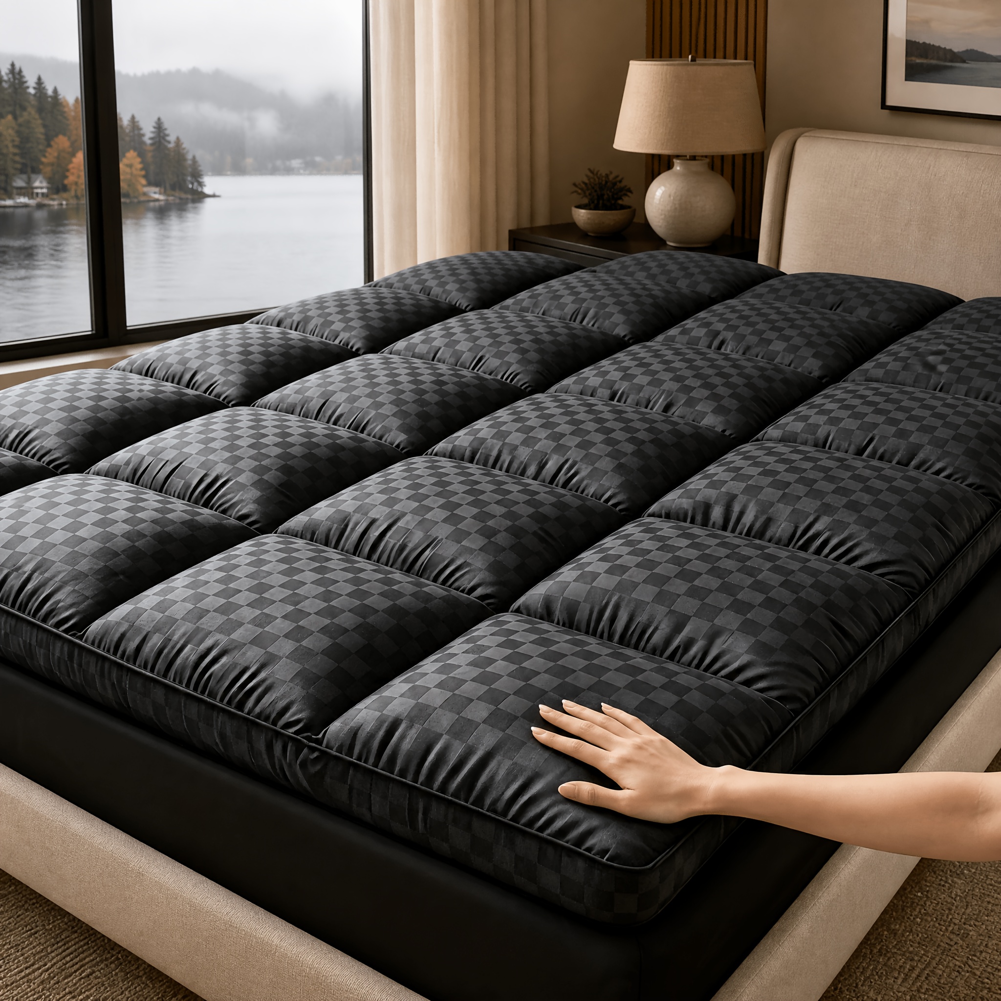 mattress topper pillow top mattress pad ultra soft quilted cooling mattress protector comfortable and breathable spill proof and stain resistant mattress protector suitable for bedrooms student dormitories and ideal for people of all ages
