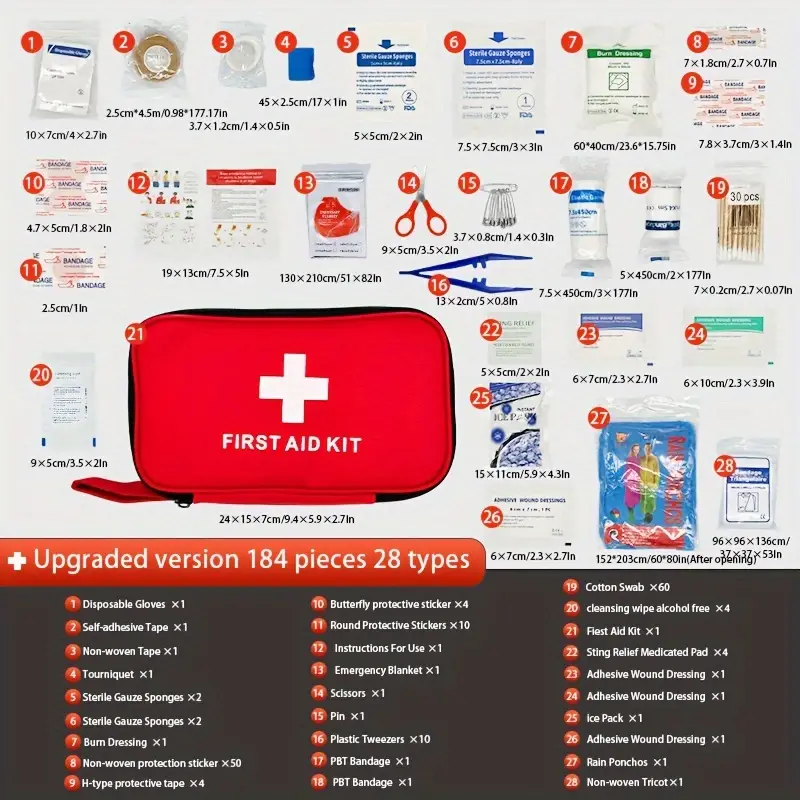 First Aid Kit Multi purpose Emergency Medical Supplies - Temu