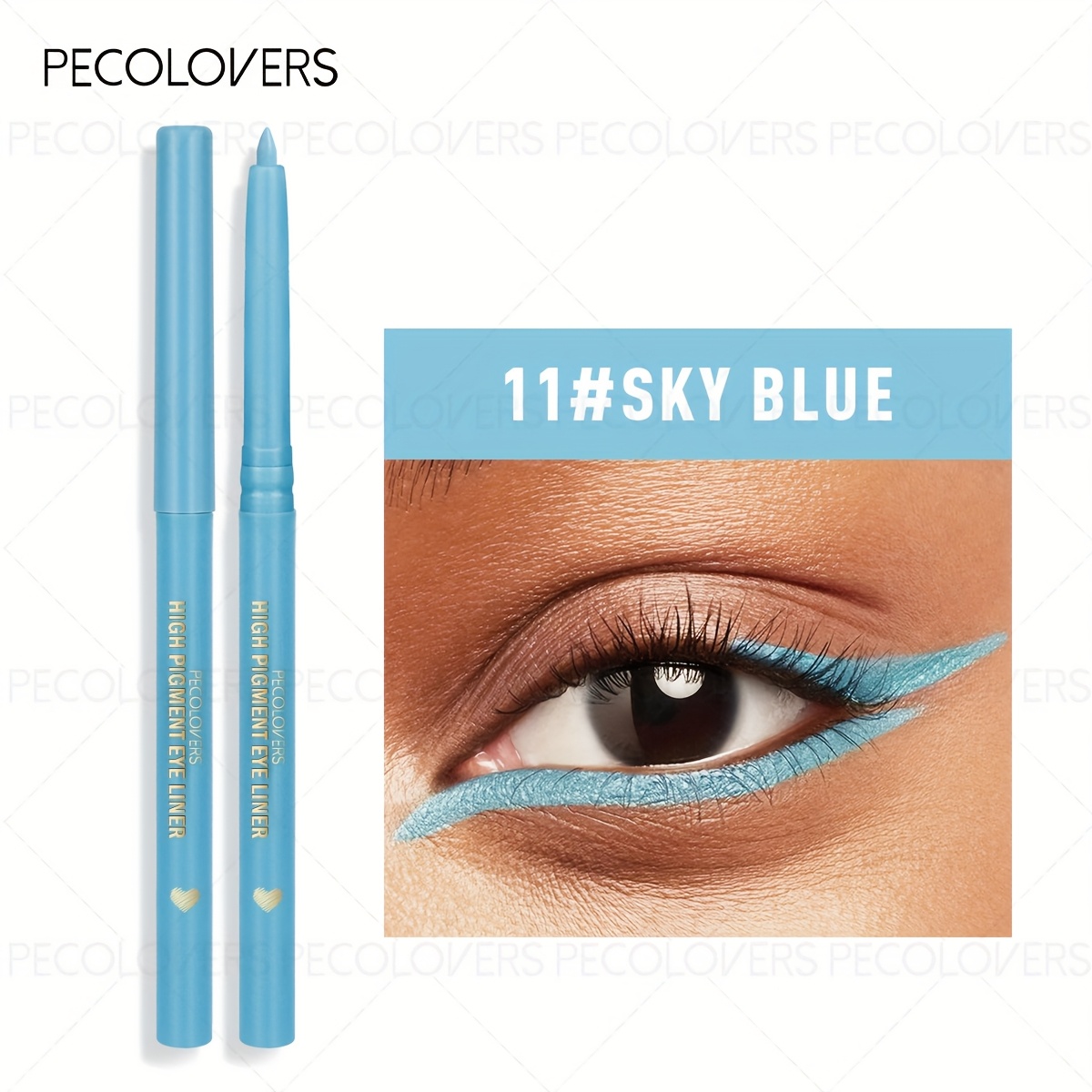 1pc Eyeliner Gel Pen, Waterproof And Long-lasting, And Rendering, Natural And Smooth Texture, Multicolor Eyeliner Pen, Eye Cosmetics