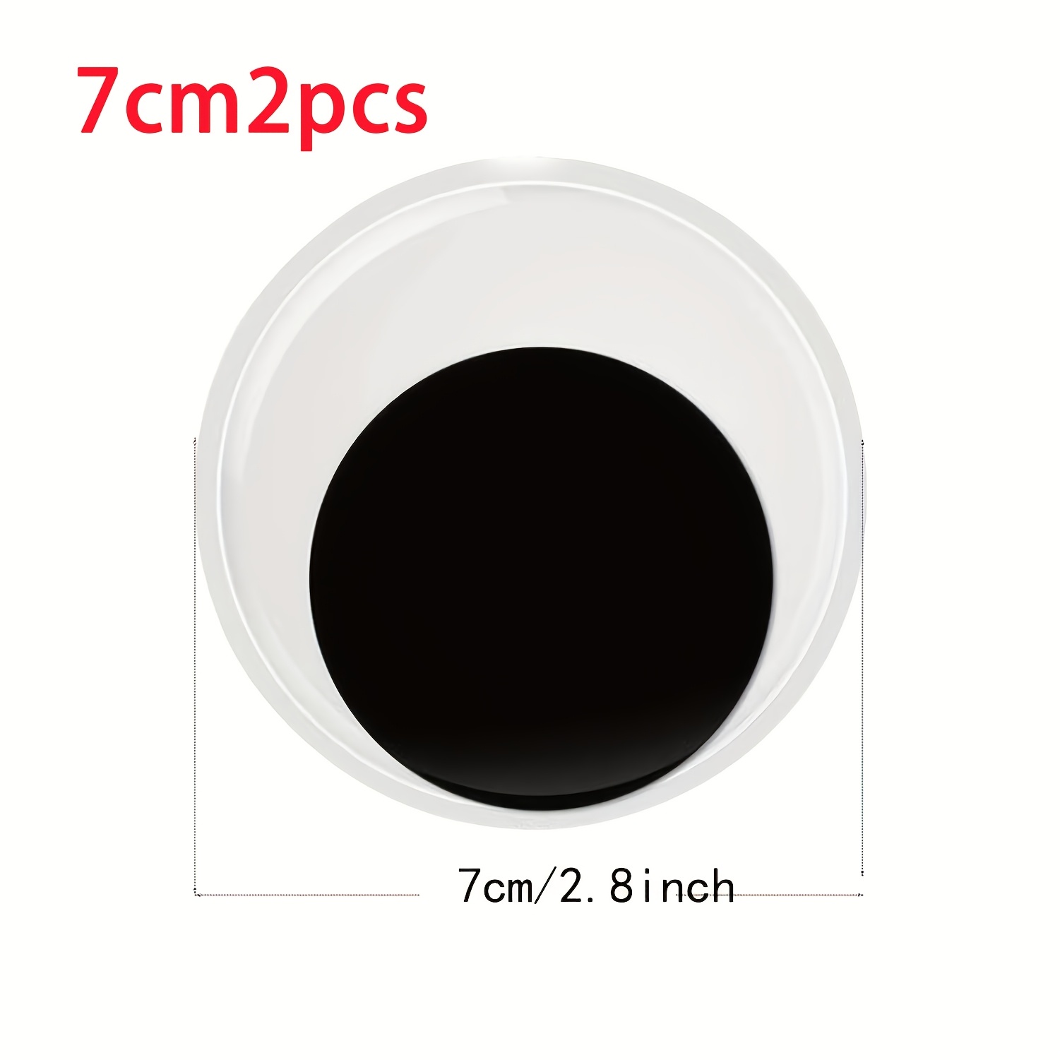 2/10/50pcs Of Plastic Googly Eyes With Self-adhesive Black And White Designs, Perfect For Crafts And Decorations For Christmas And Halloween