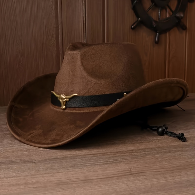 TEMU 1pc Western Cowboy/cowgirl Hat For - Wide Brim Lightweight Outdoor With Wide Brim Suitable For Beach, Ranch, Western Events, Suitable For Beach,